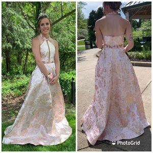 Long prom gown, size 4.